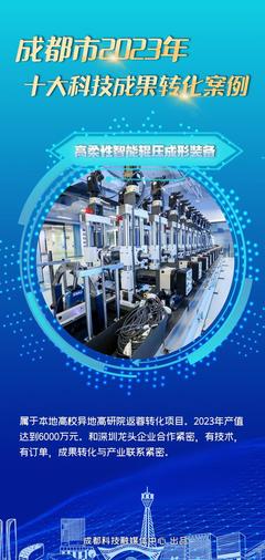 揭曉!成都市2023年十大科技成果轉(zhuǎn)化案例來了